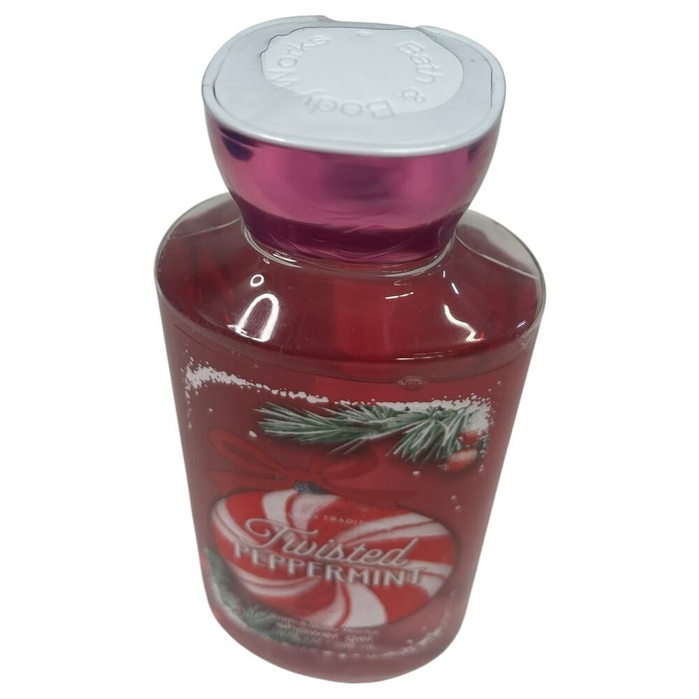 Bath And Body Works Twisted Peppermint Shower Gel Full Size Christmas 10 Fl Oz - Picture 4 of 8
